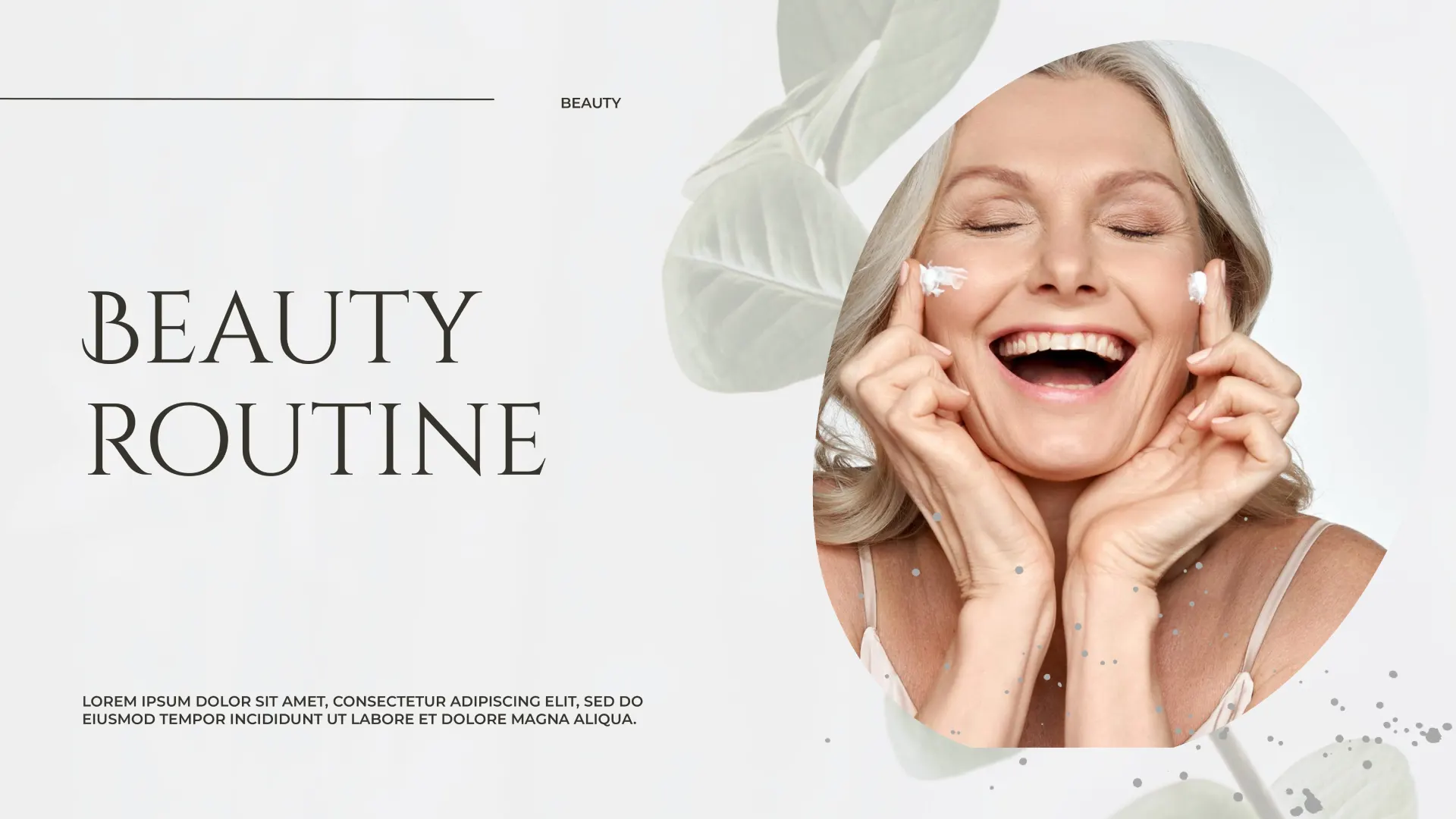 Beauty routine template