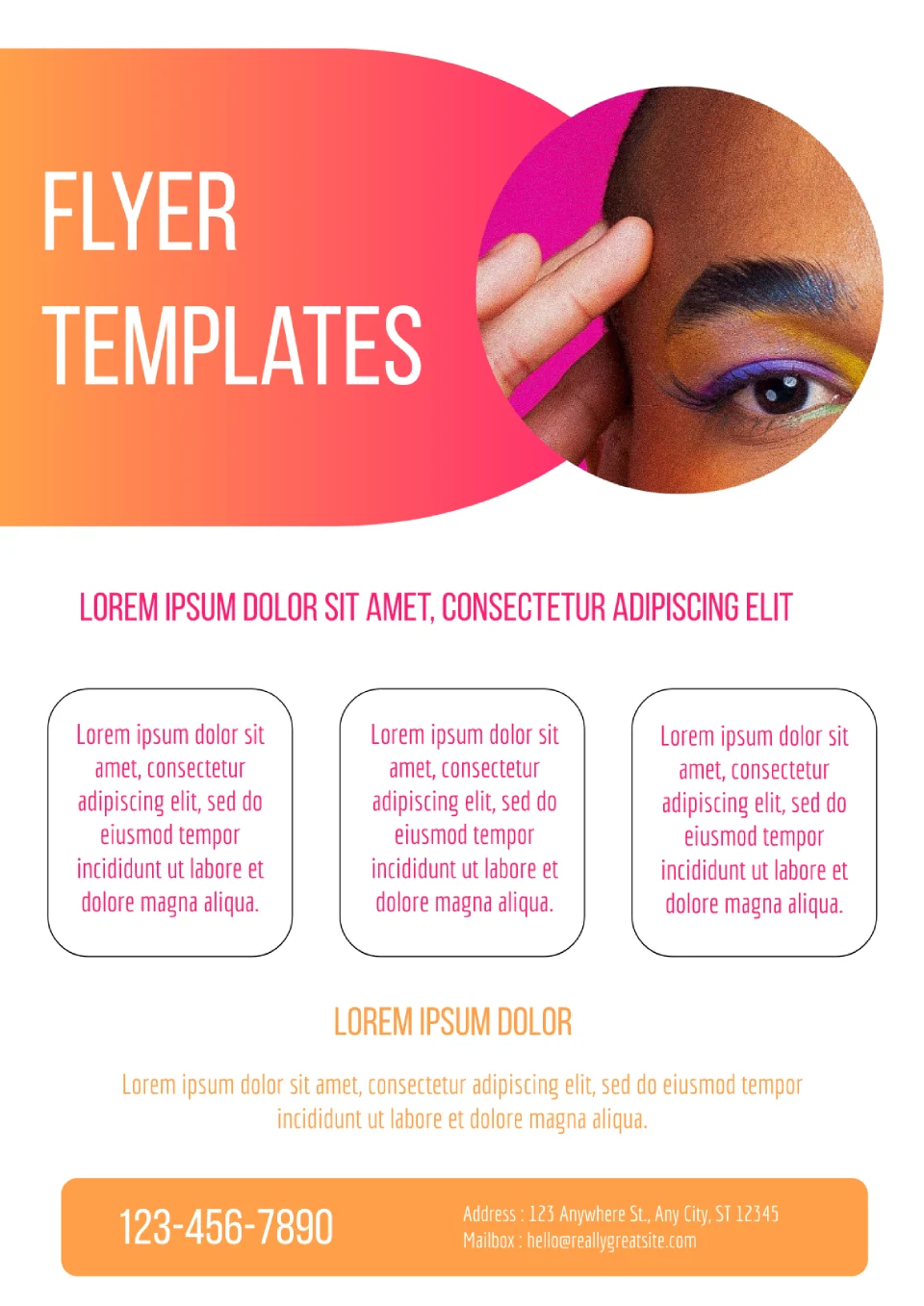Flyer Drawing Template