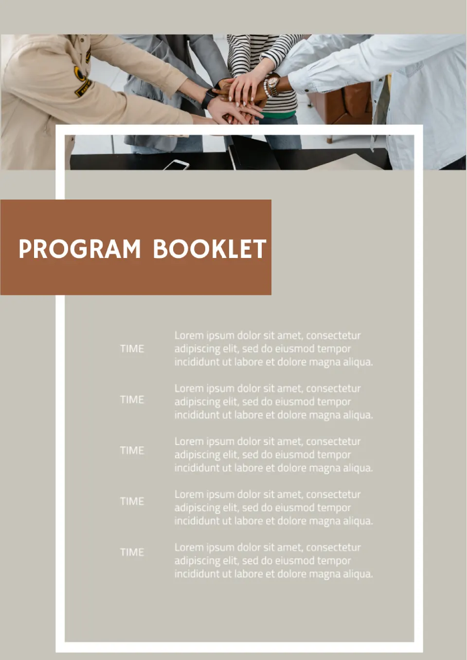 Program Booklet page-2 Template