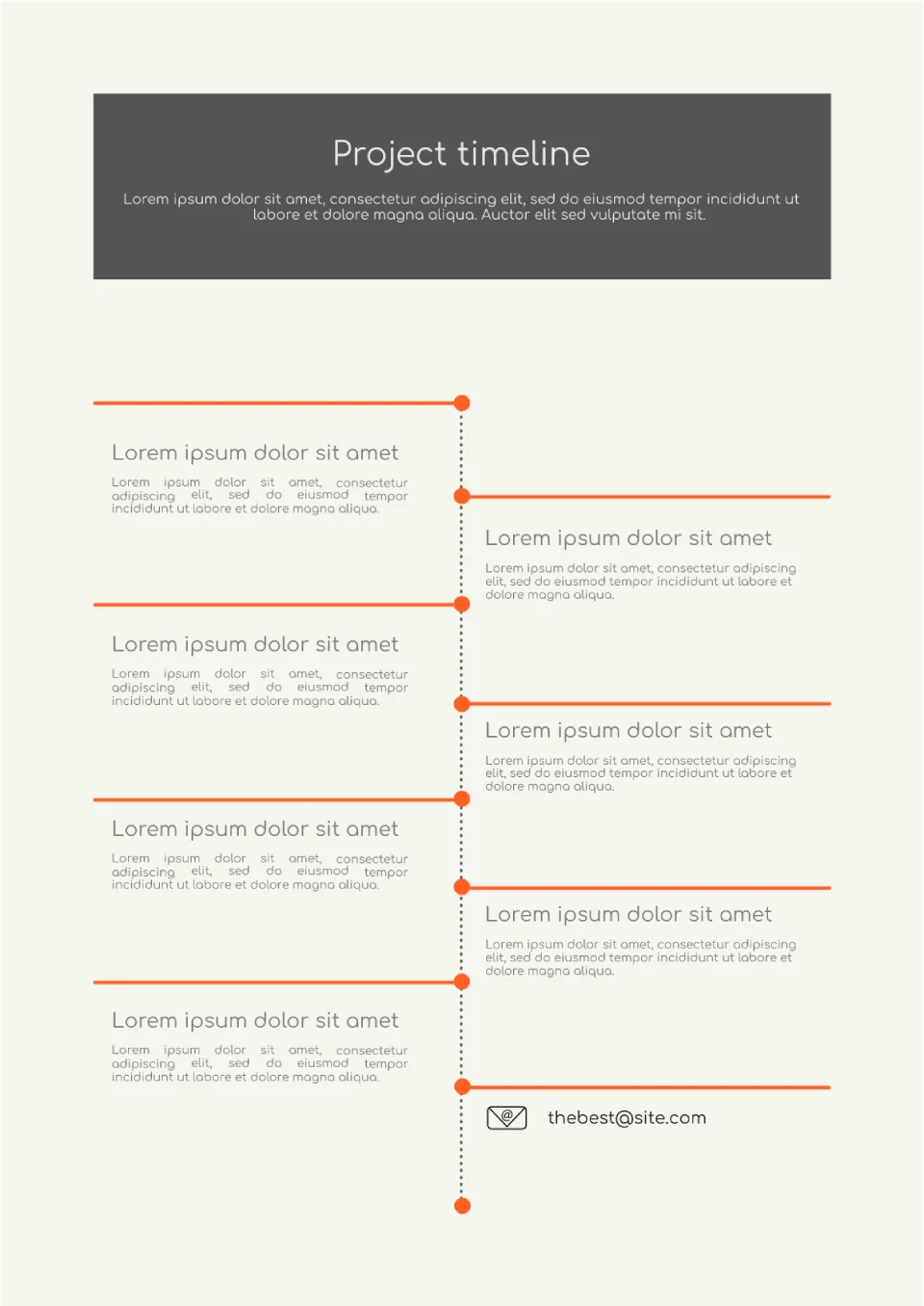 Project Timeline Template