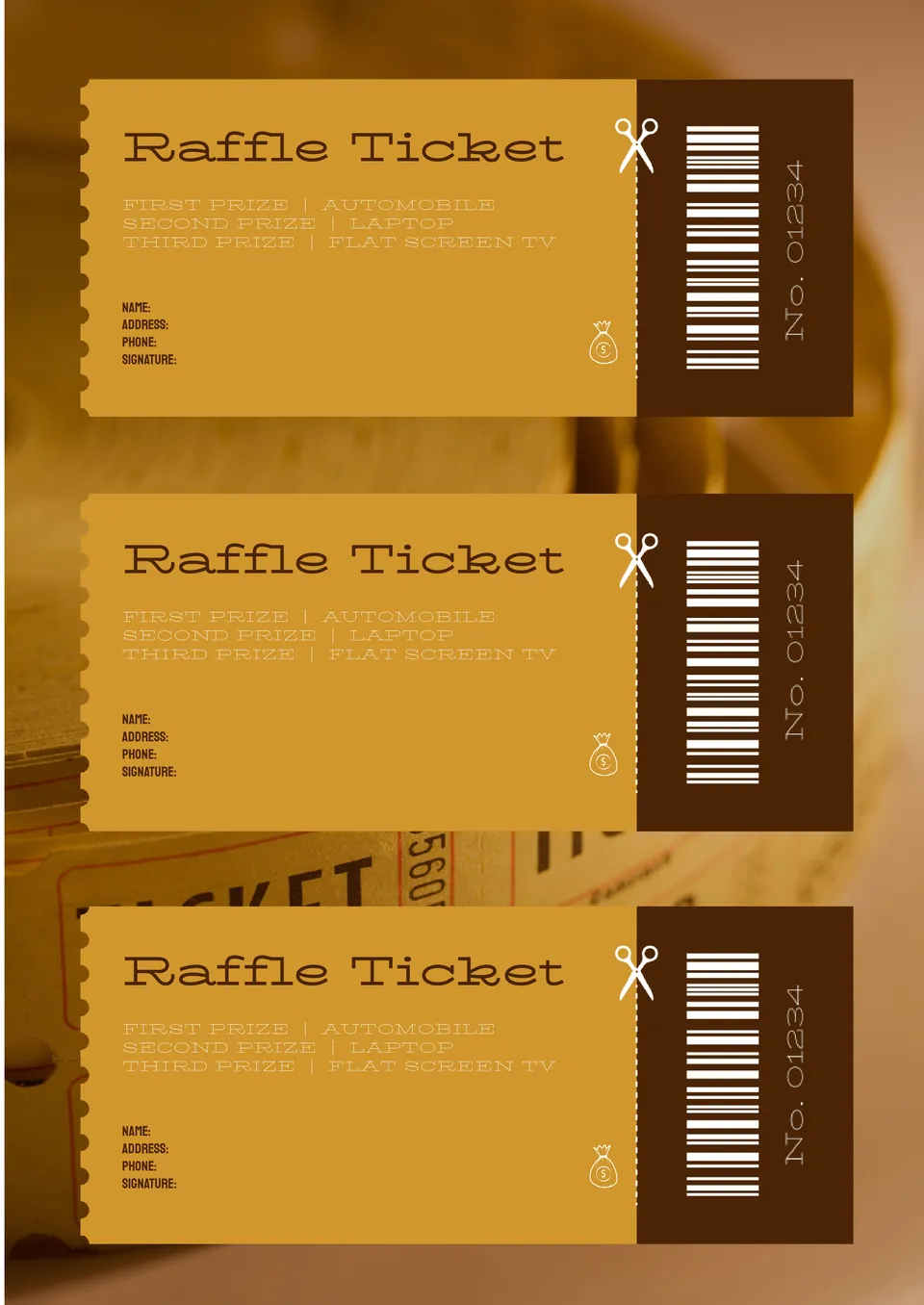Raffle Ticket Template