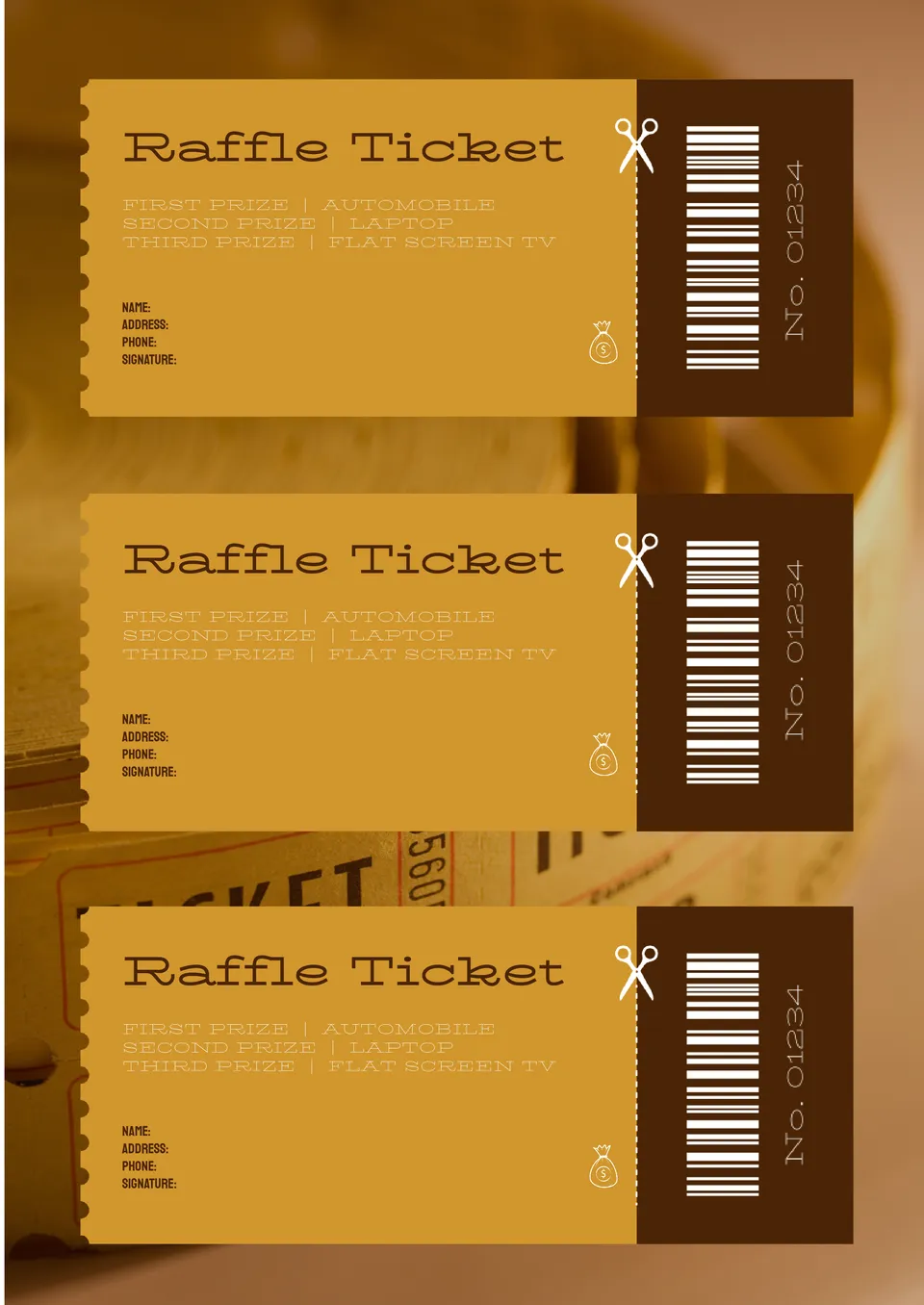 Free Raffle Ticket Template For Google Docs