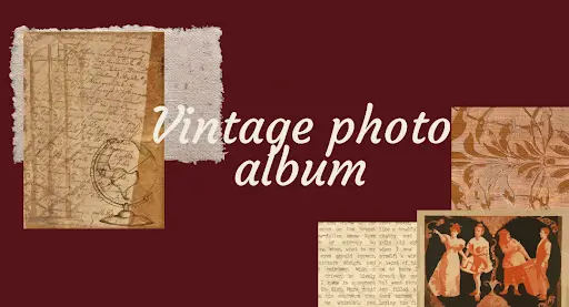 Vintage Photo Album Template