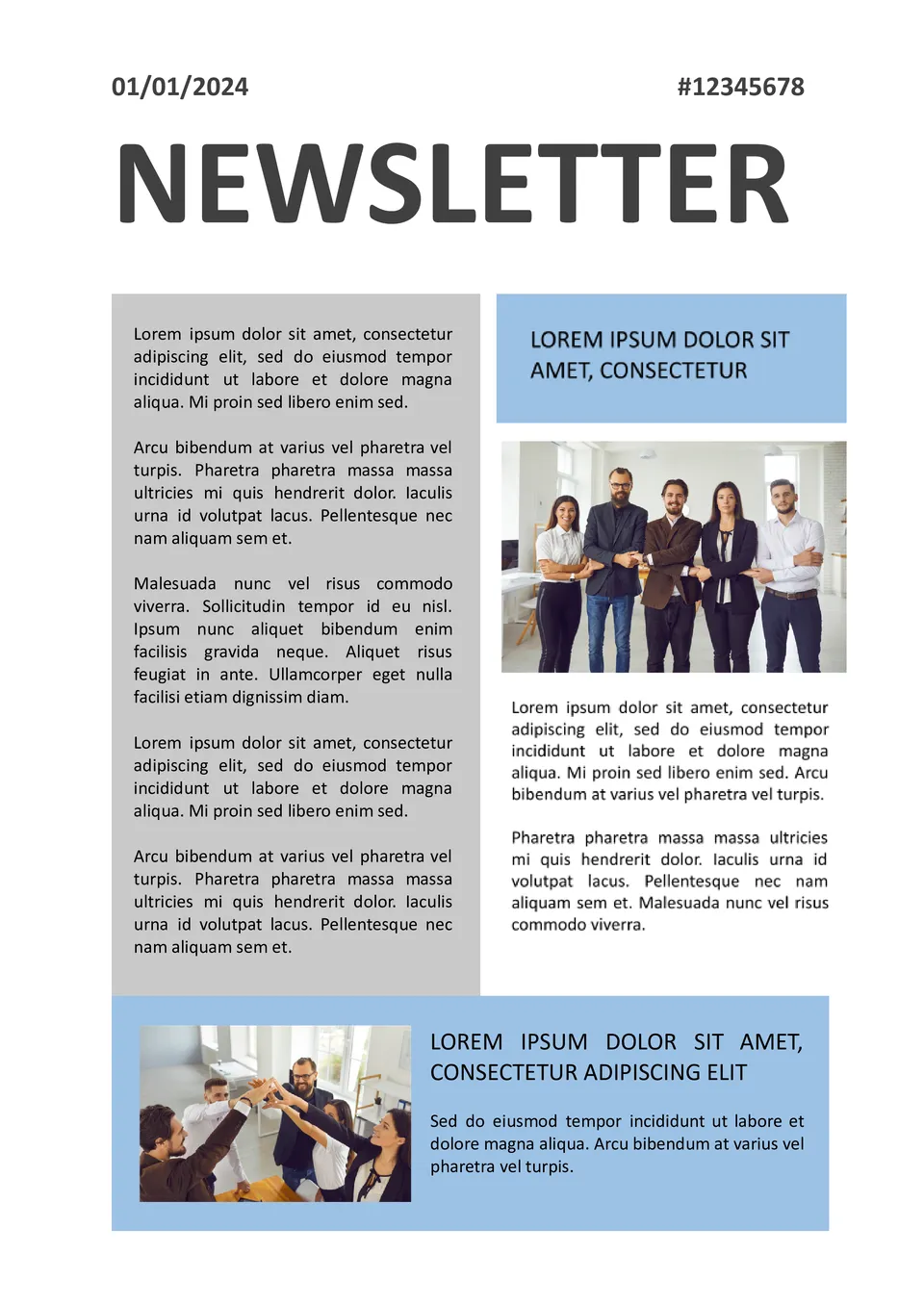 Company Newsletter Template