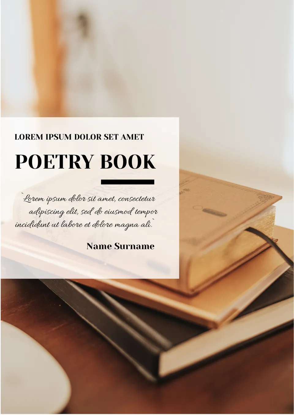 Poetry Book Template