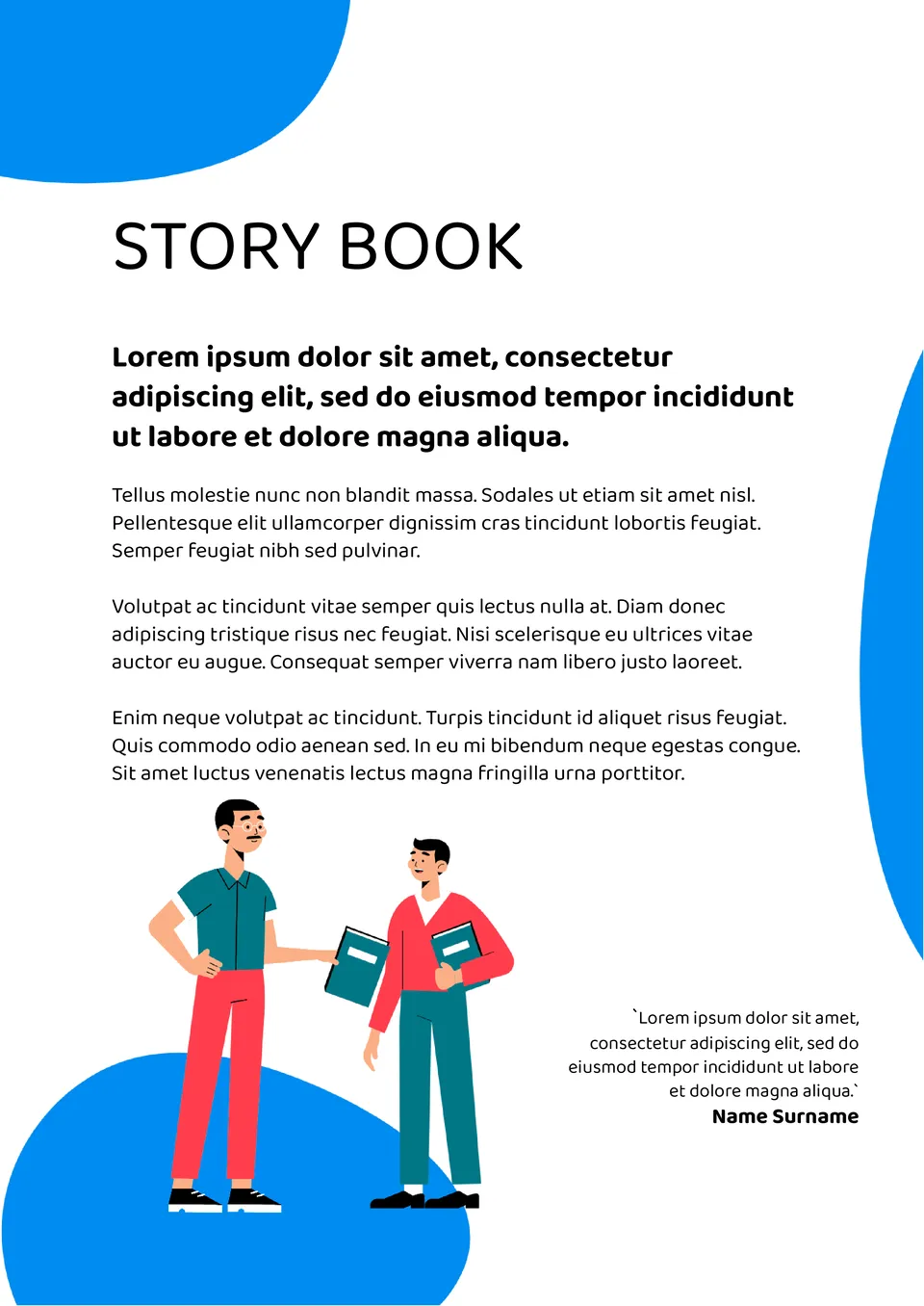 Story Book Template