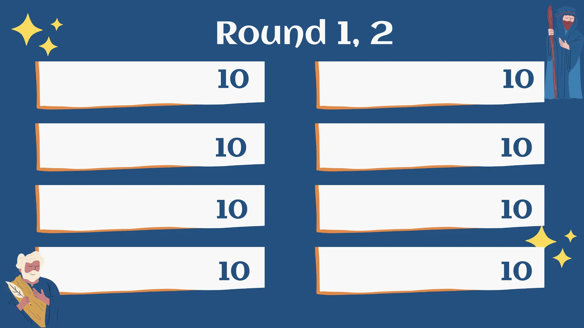 Bible Family Feud Template Round 1, 2