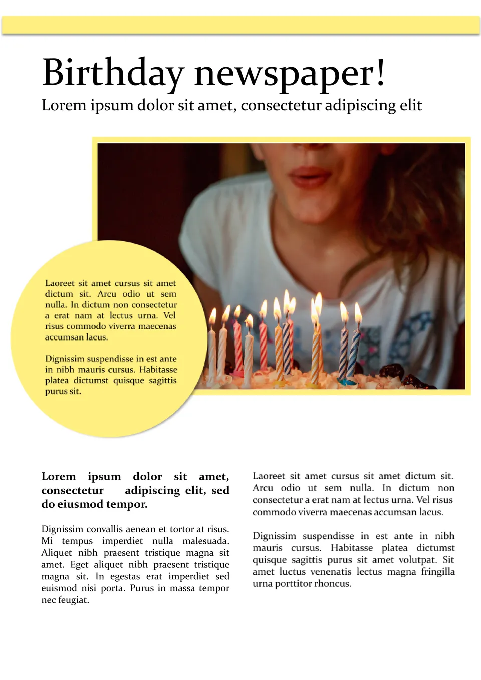 Free Birthday Newspaper Template For Google Docs