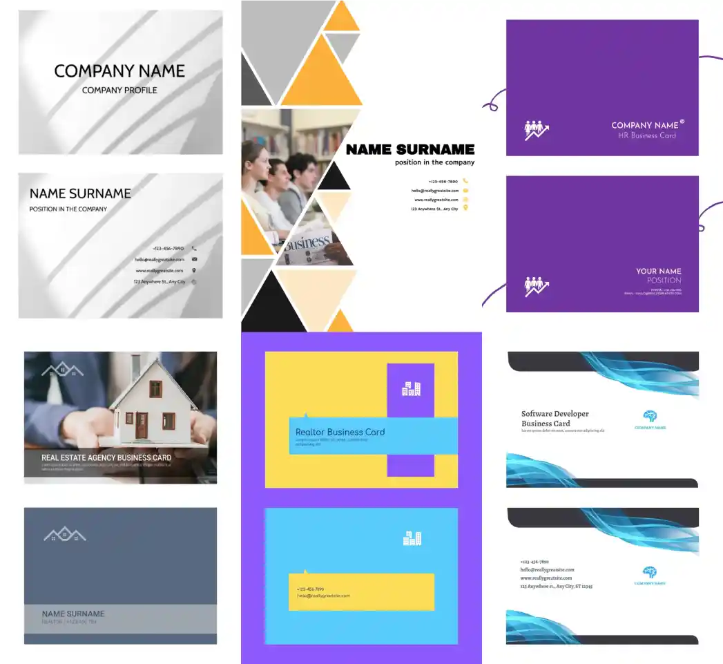 Example Of Business Card Google Docs Template