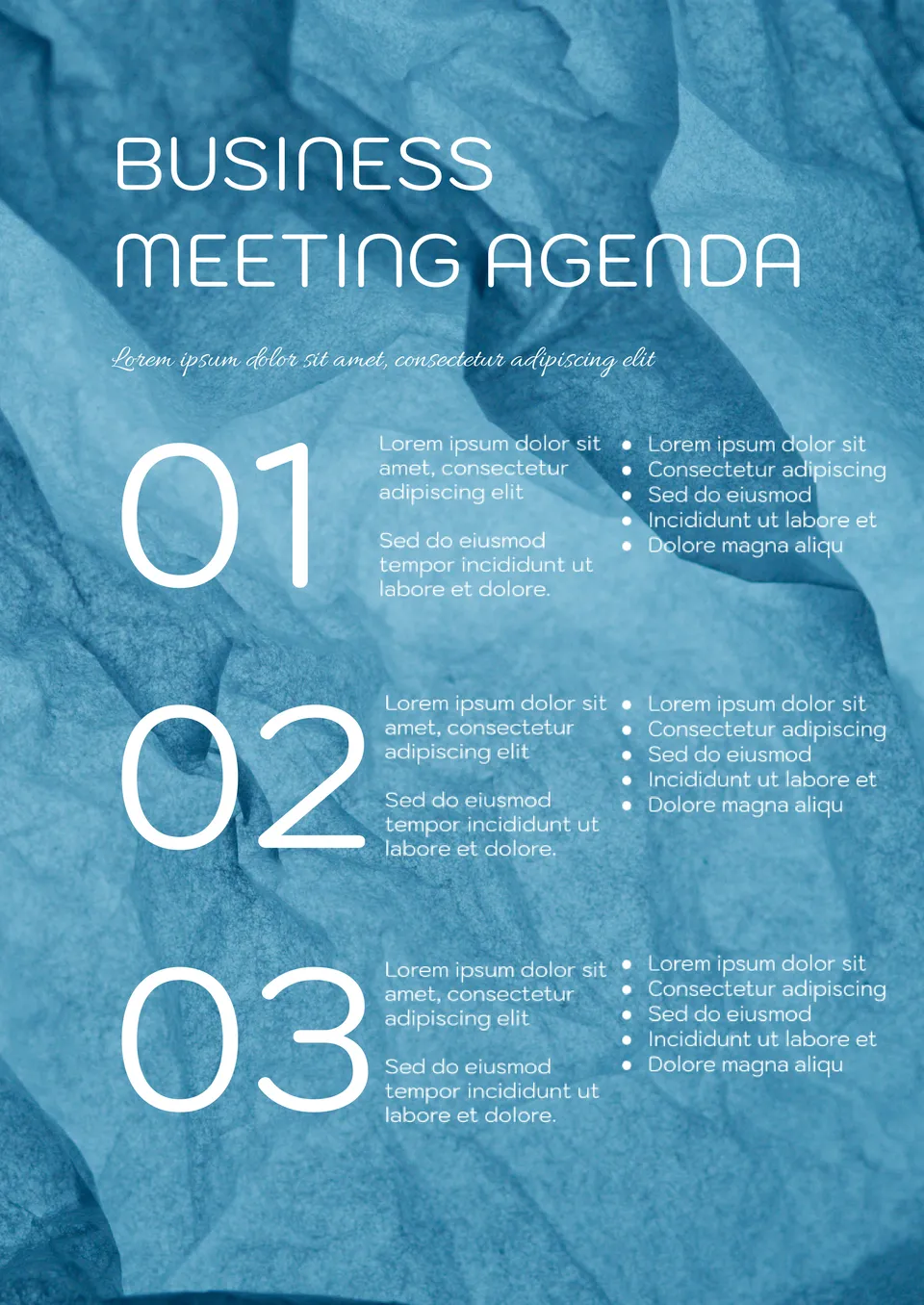 Business Meeting Agenda Template