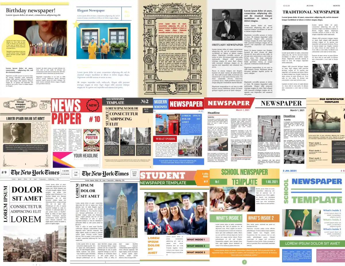 Free Elegant Newspaper Template In Google Docs