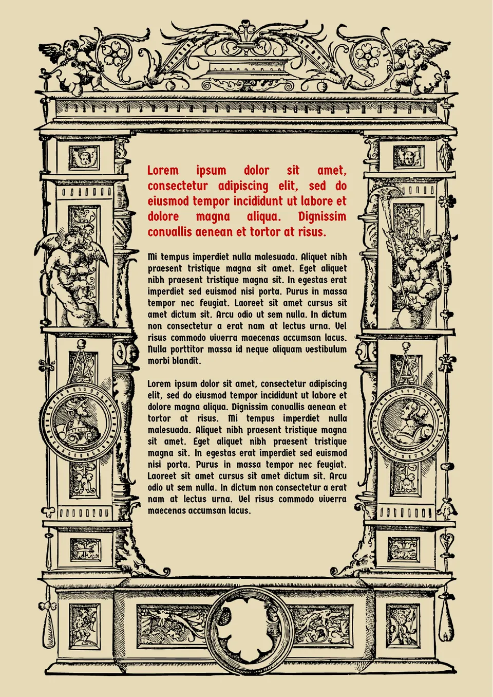 Medieval Newspaper Template