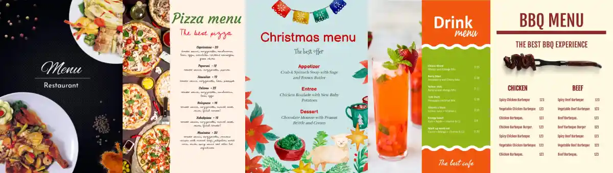 Examples Of Some Designs Of Menu Templates (docsandslides.com)