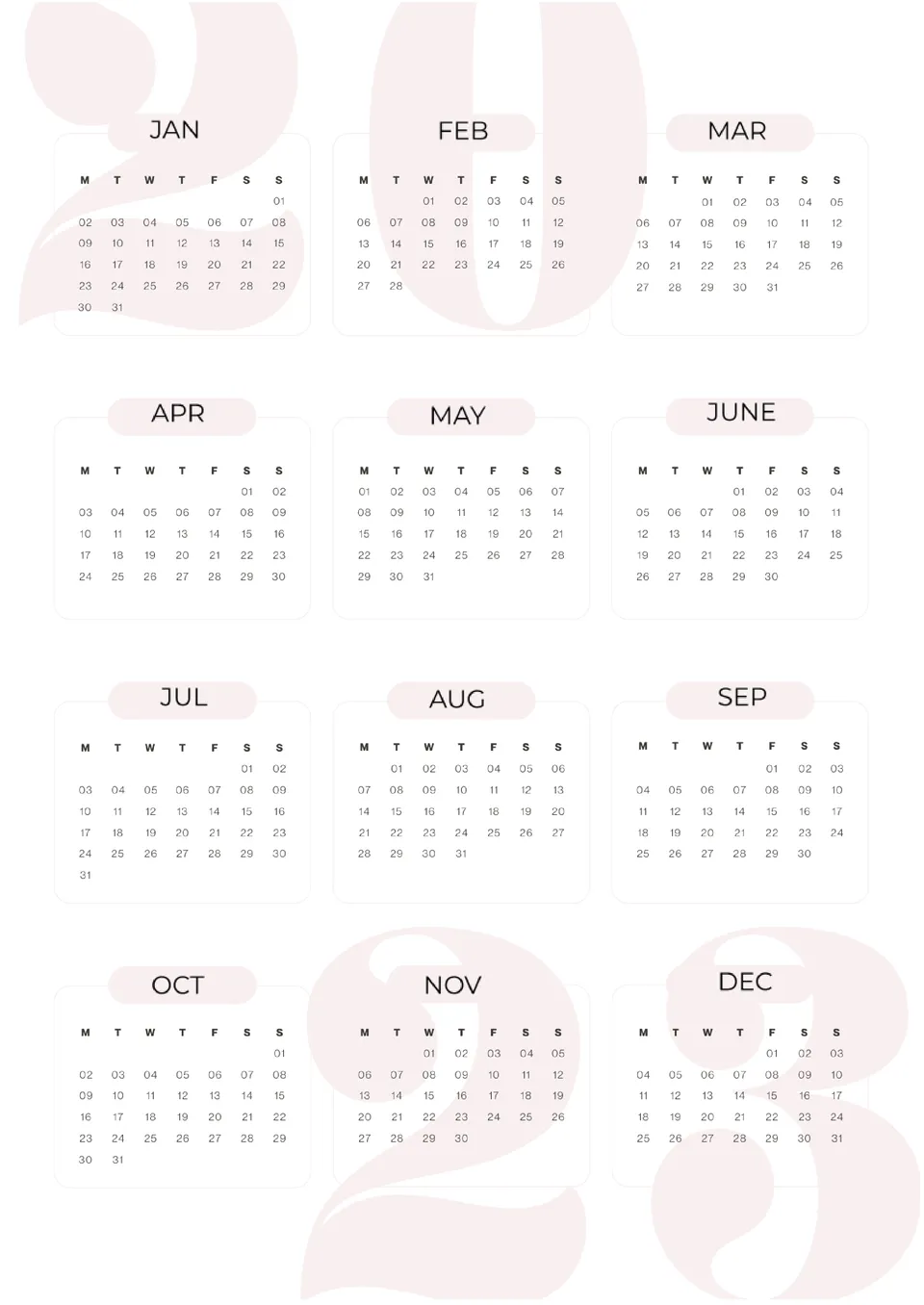 Calendar Template