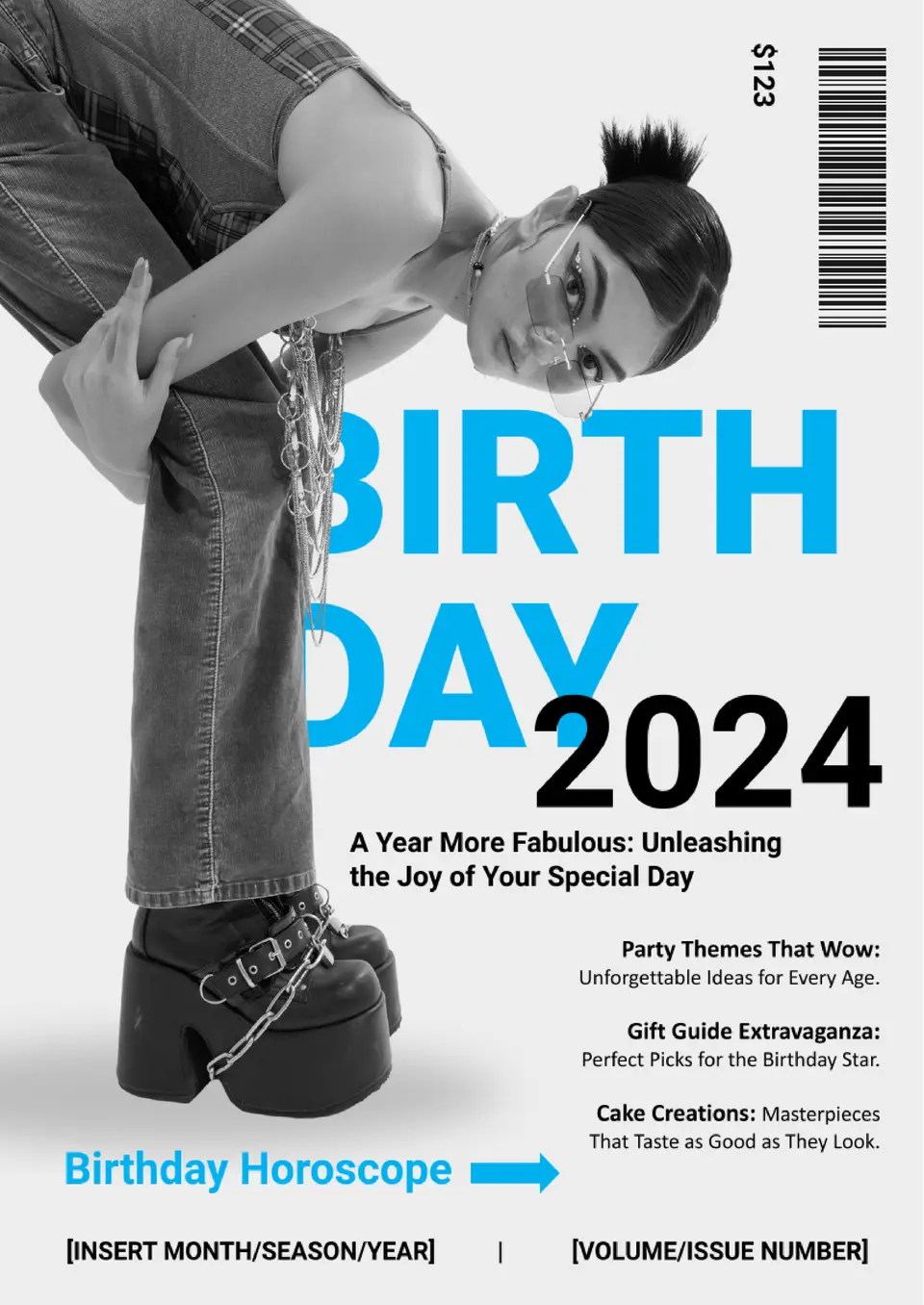 Birthday Magazine Template