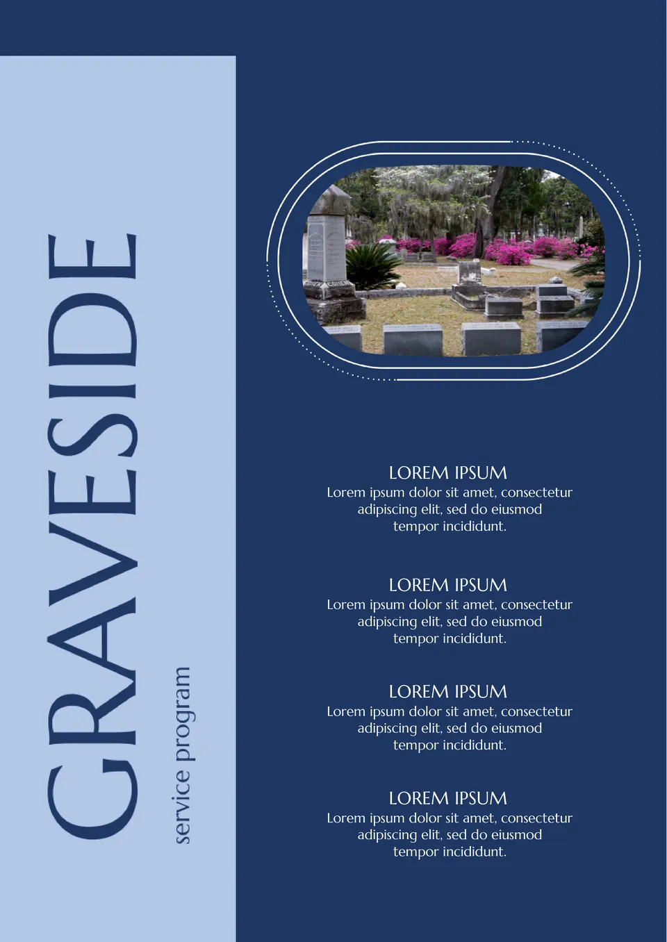 Graveside Service Program Template