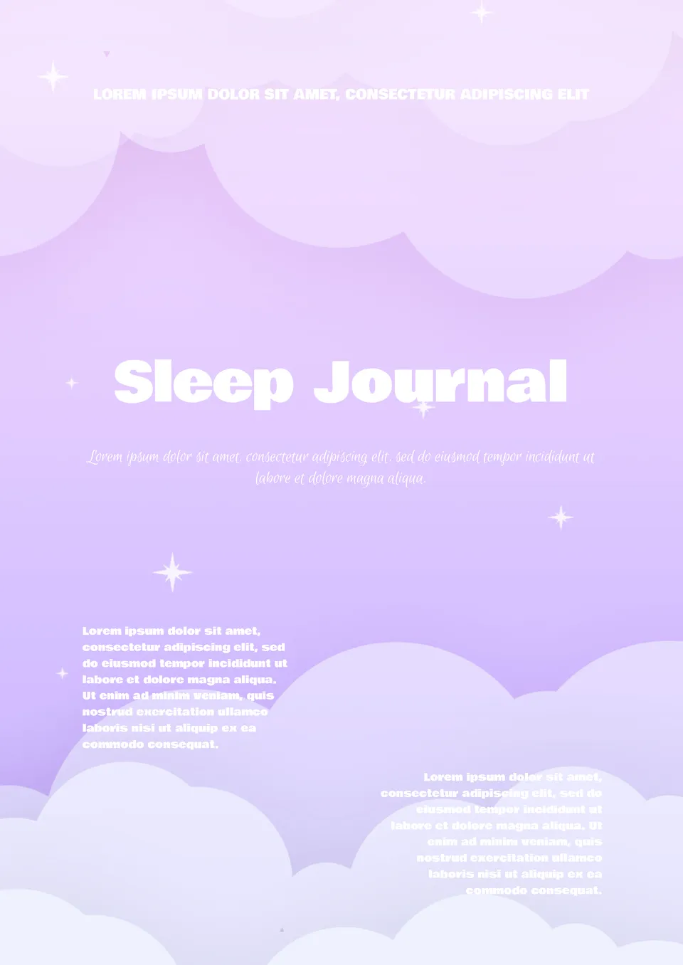 Sleep Journal Template