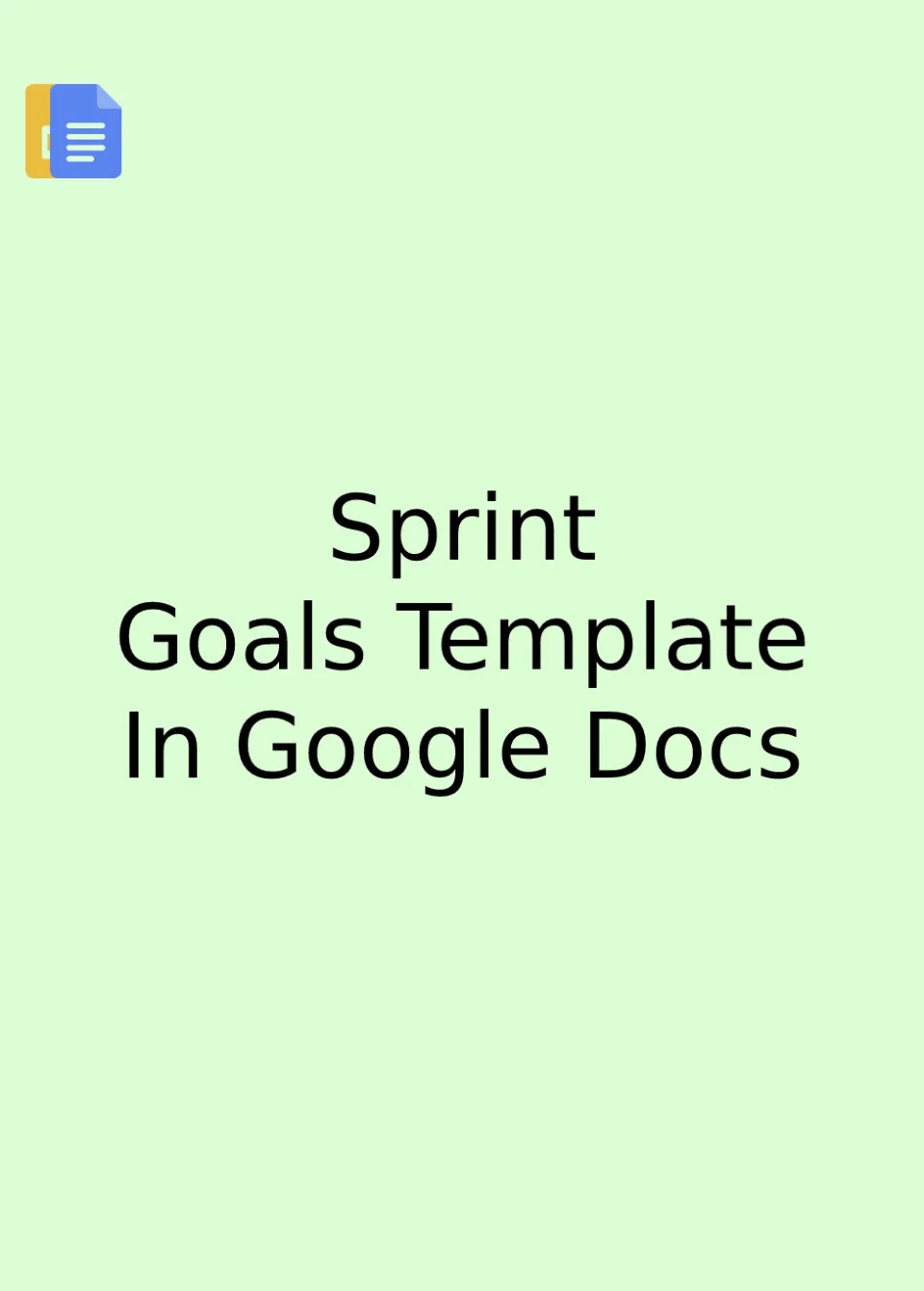 Free Goal Tracker Template For Google Docs