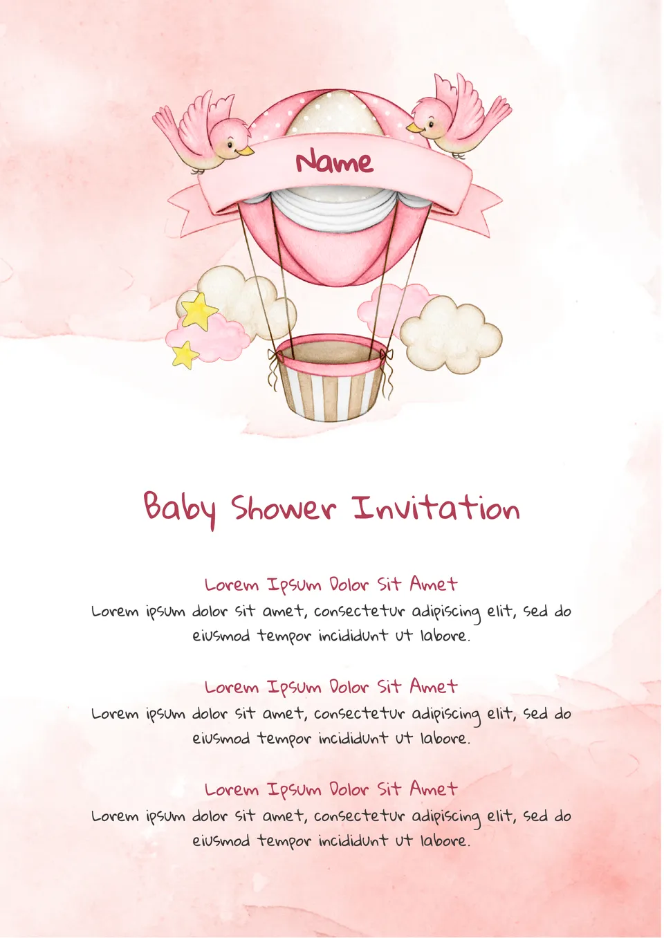 Baby Shower Invitation Template Google Docs