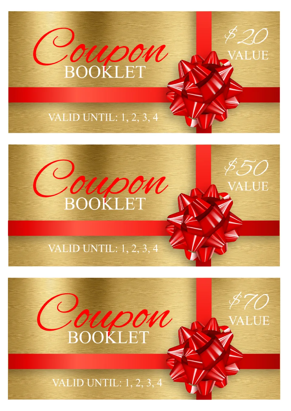 Coupon Booklet Template