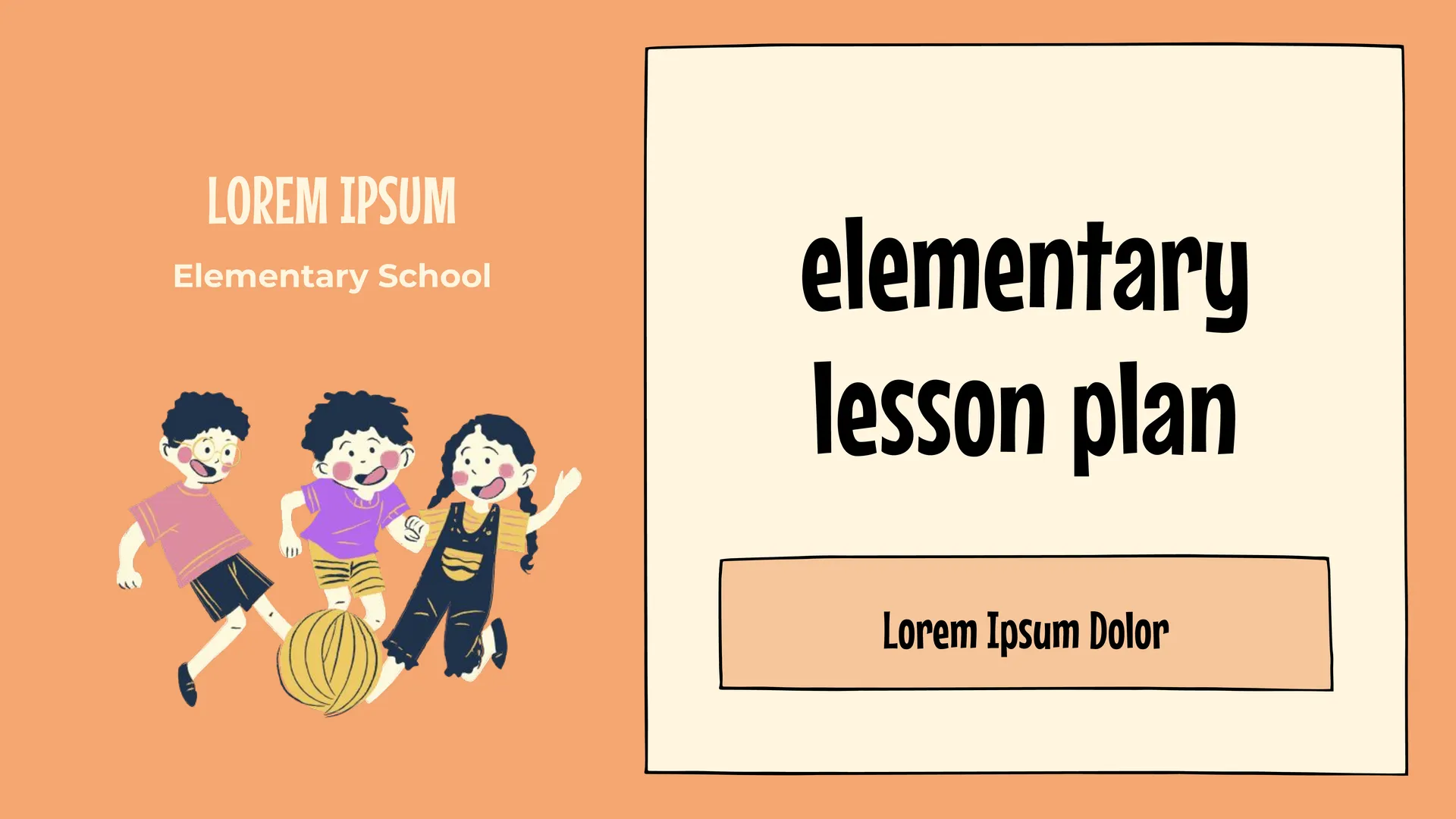 Elementary Lesson Plan Template