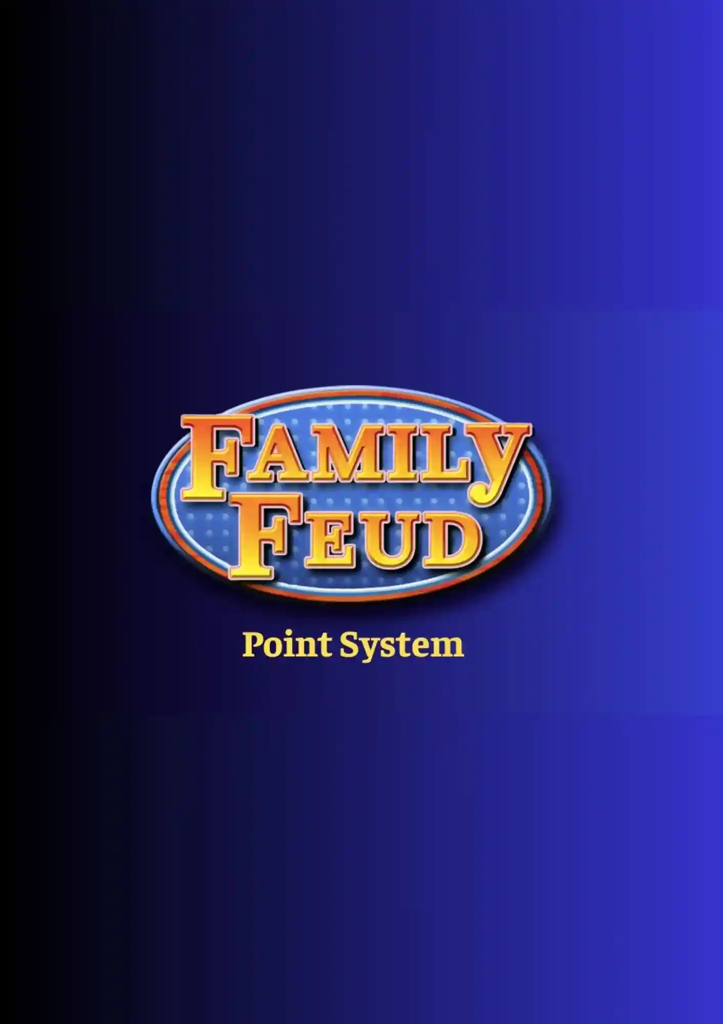 Family Feud Point System Template