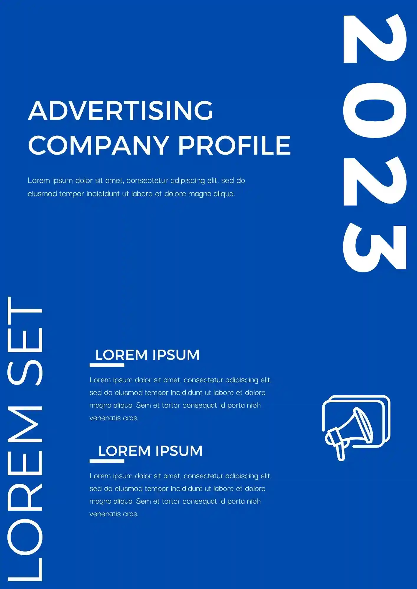 Advertising Company Profile Template