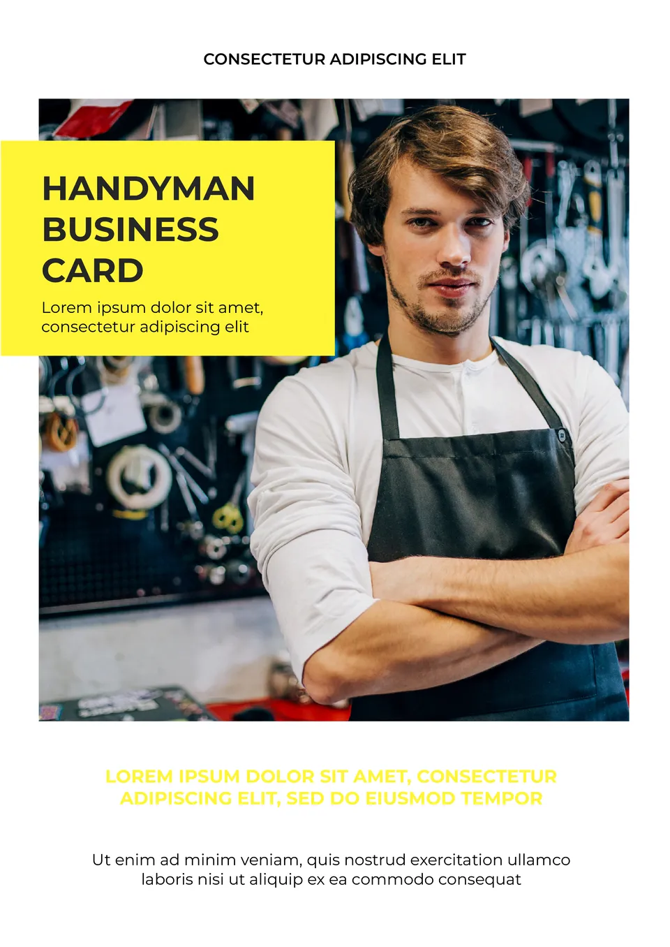 Handyman Business Card Template