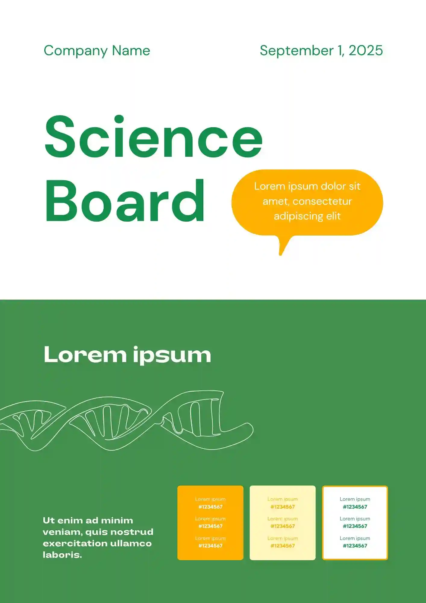 Science Board Template