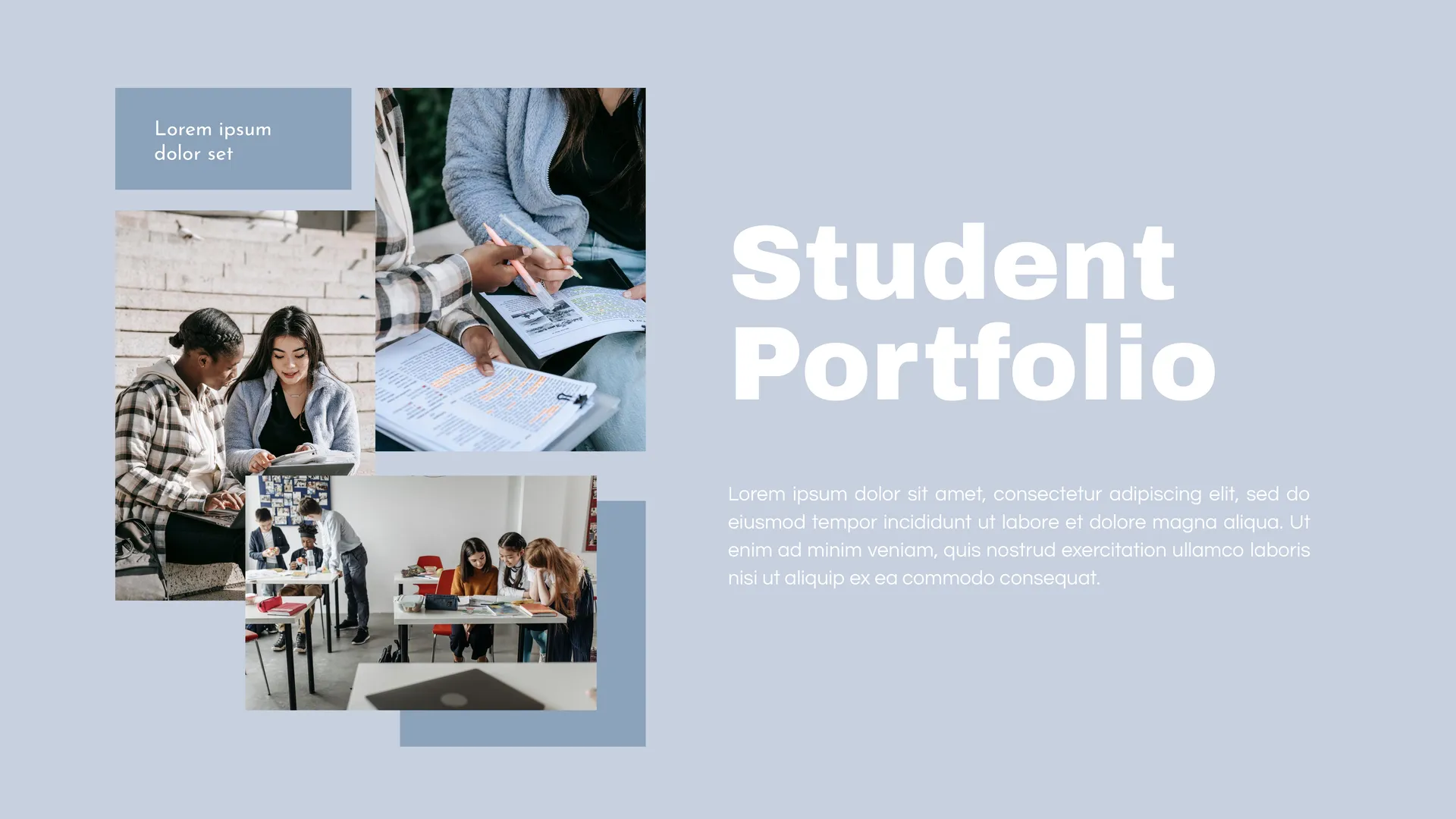 Student Portfolio Template
