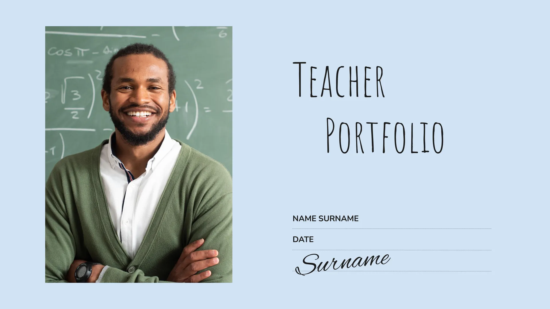 Teacher Portfolio Template