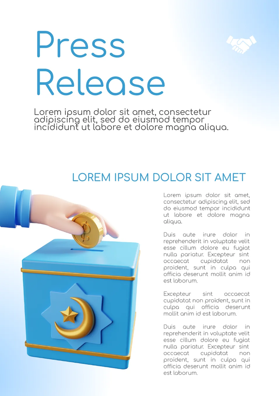 Charity Press Release Template