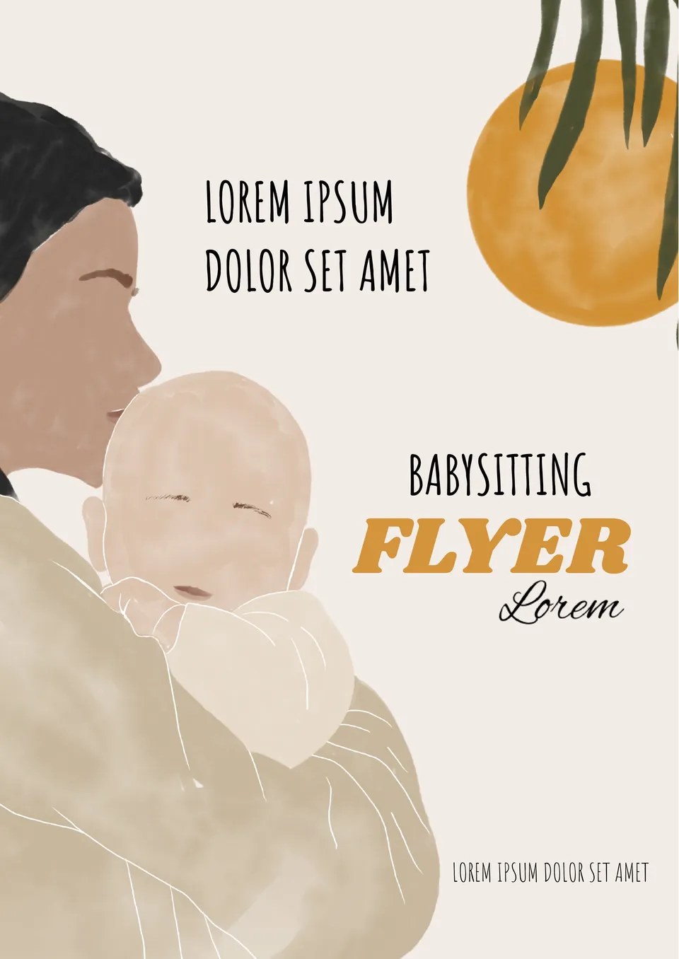 Babysitting Flyer Template