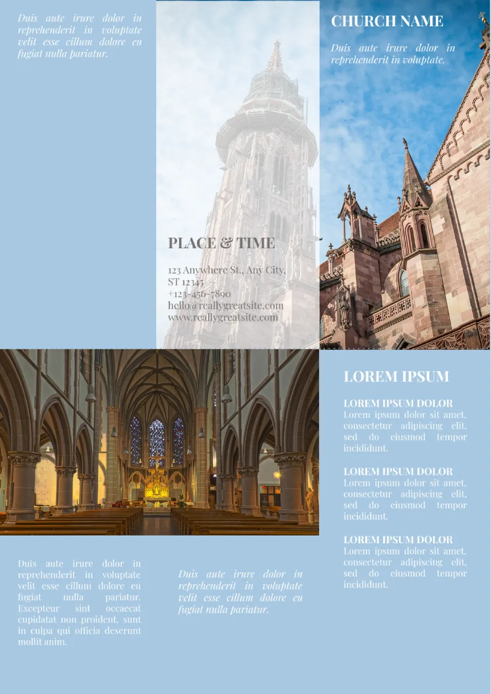 Church Brochure Template