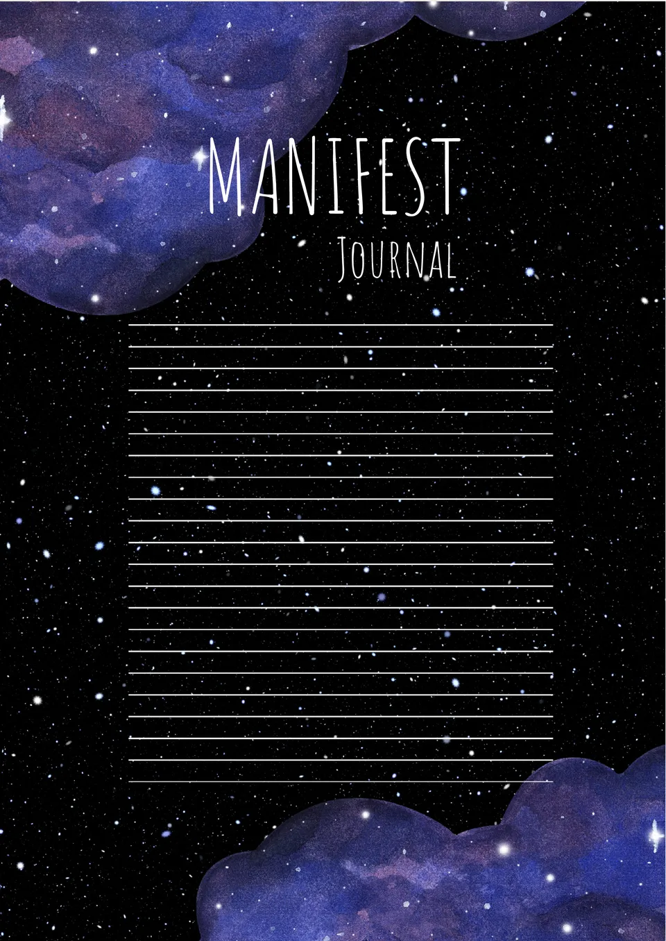 Manifest Journal Template
