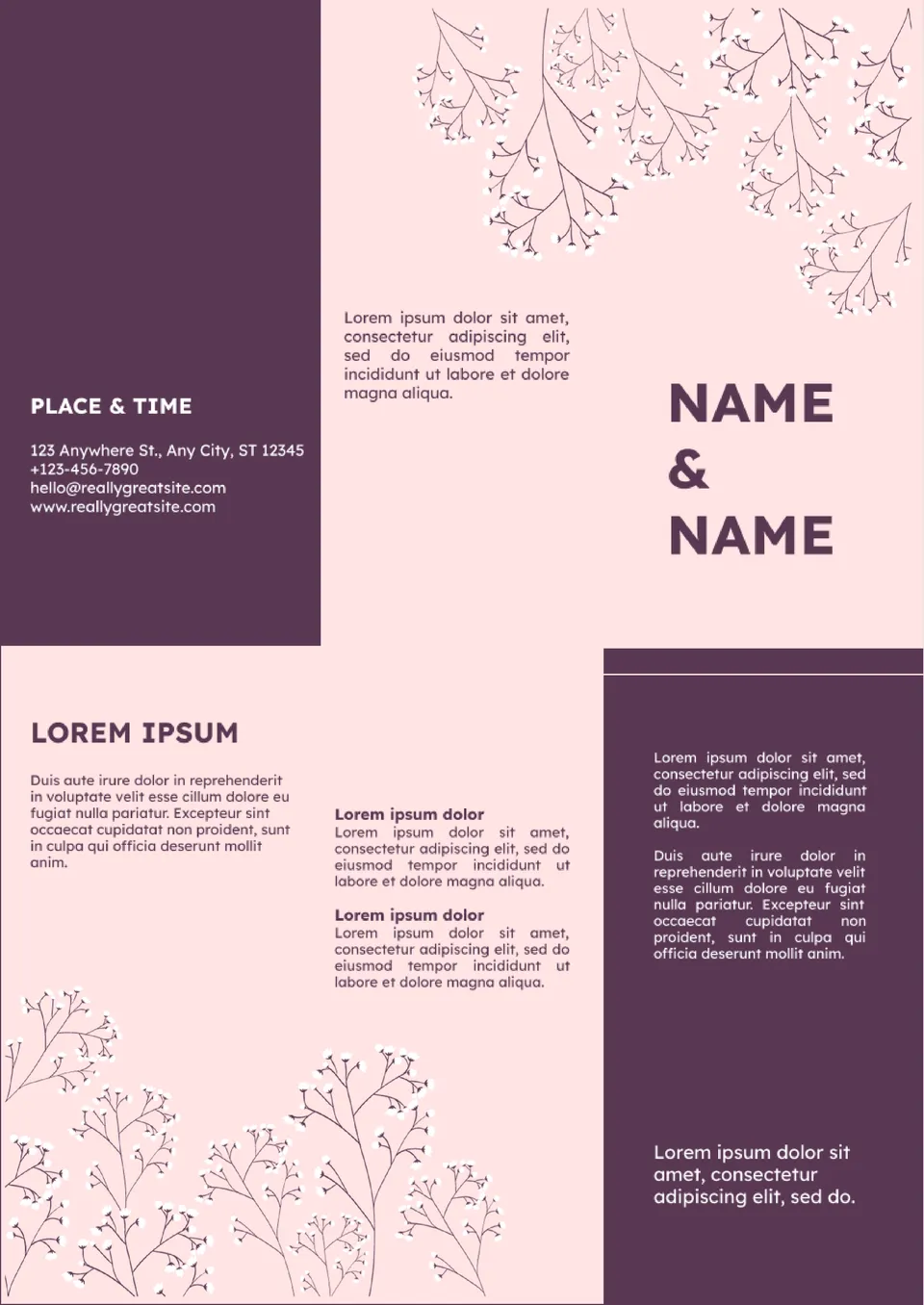 Wedding Brochure Template