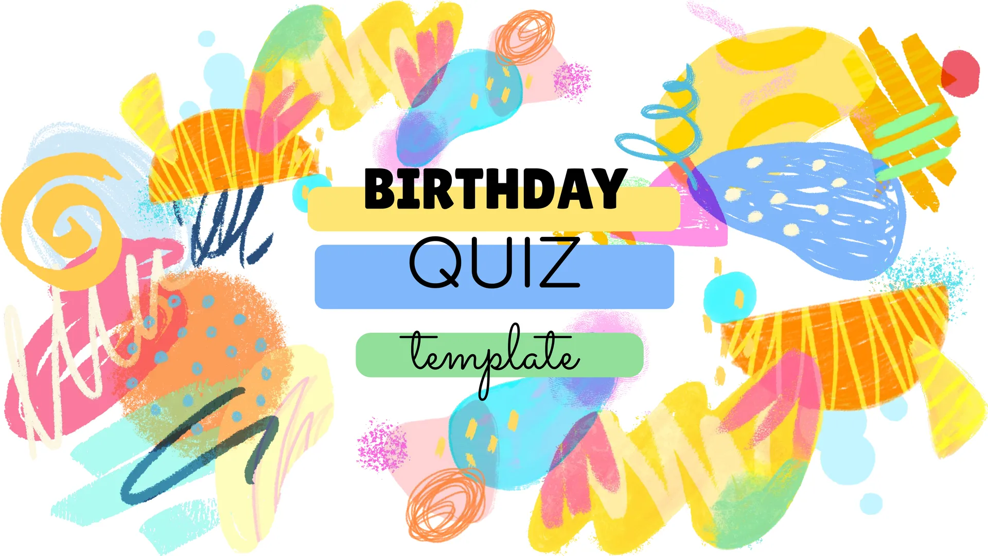 Birthday Quiz Template
