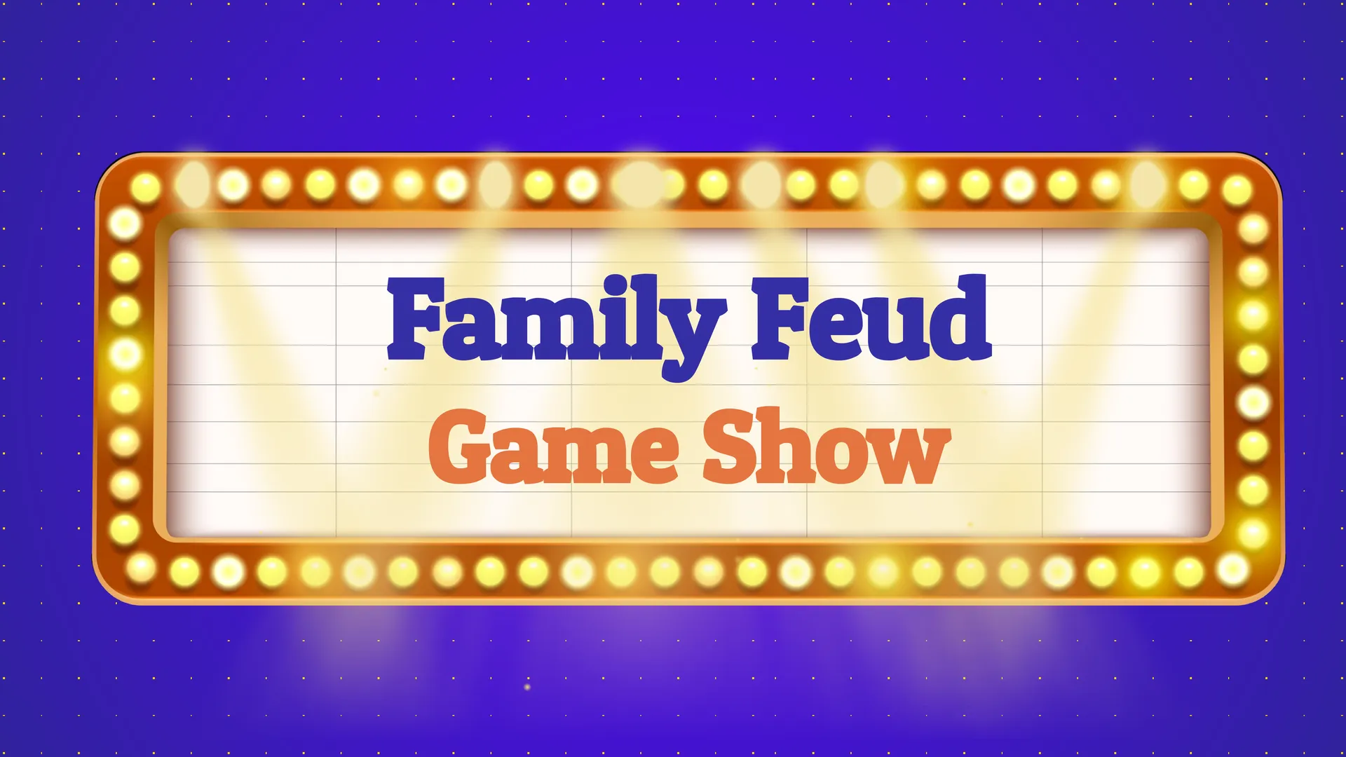 Family Feud Game Show Template Free Google Slides Template NEW!