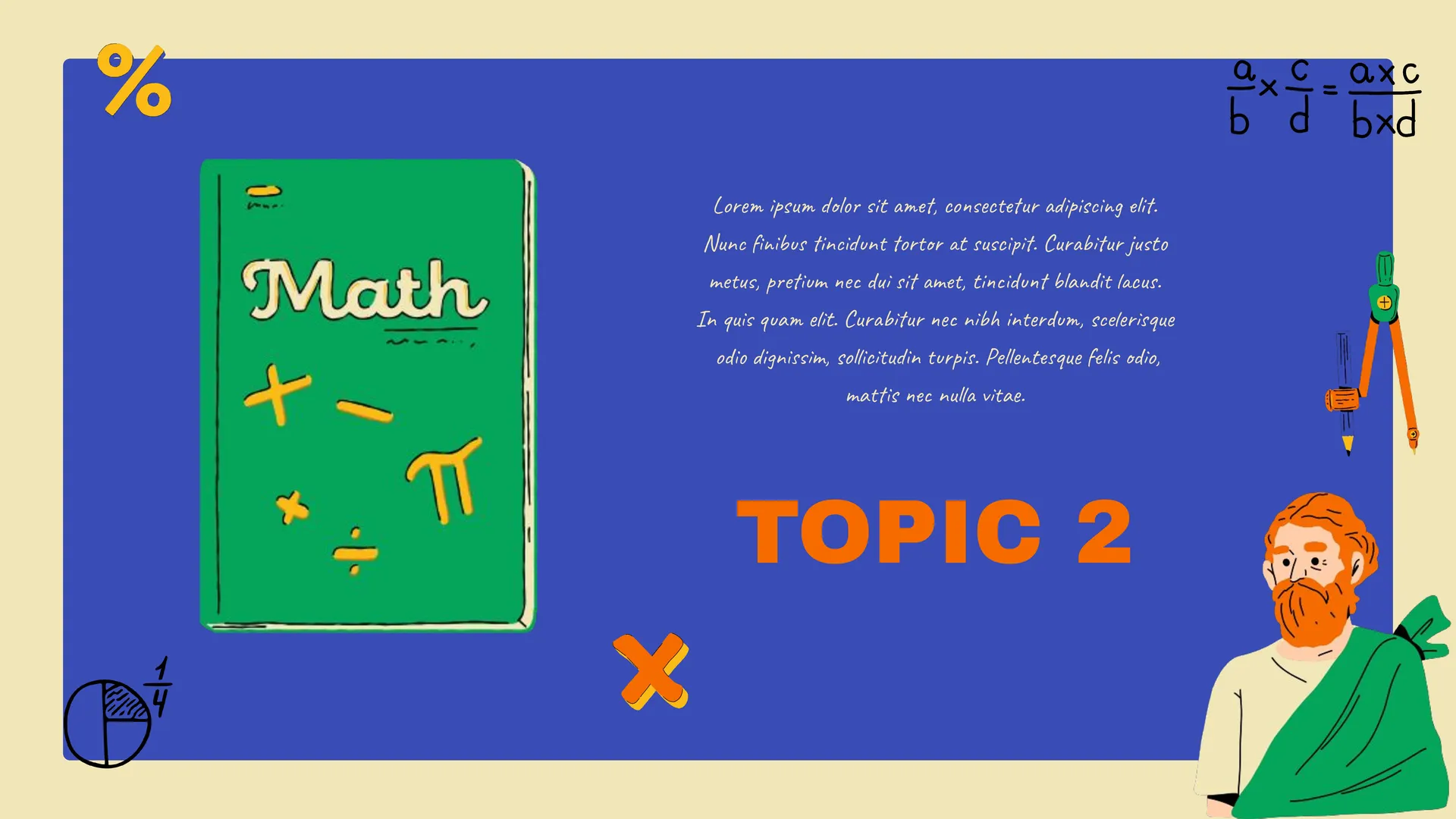 Math Quiz Template Second Slide