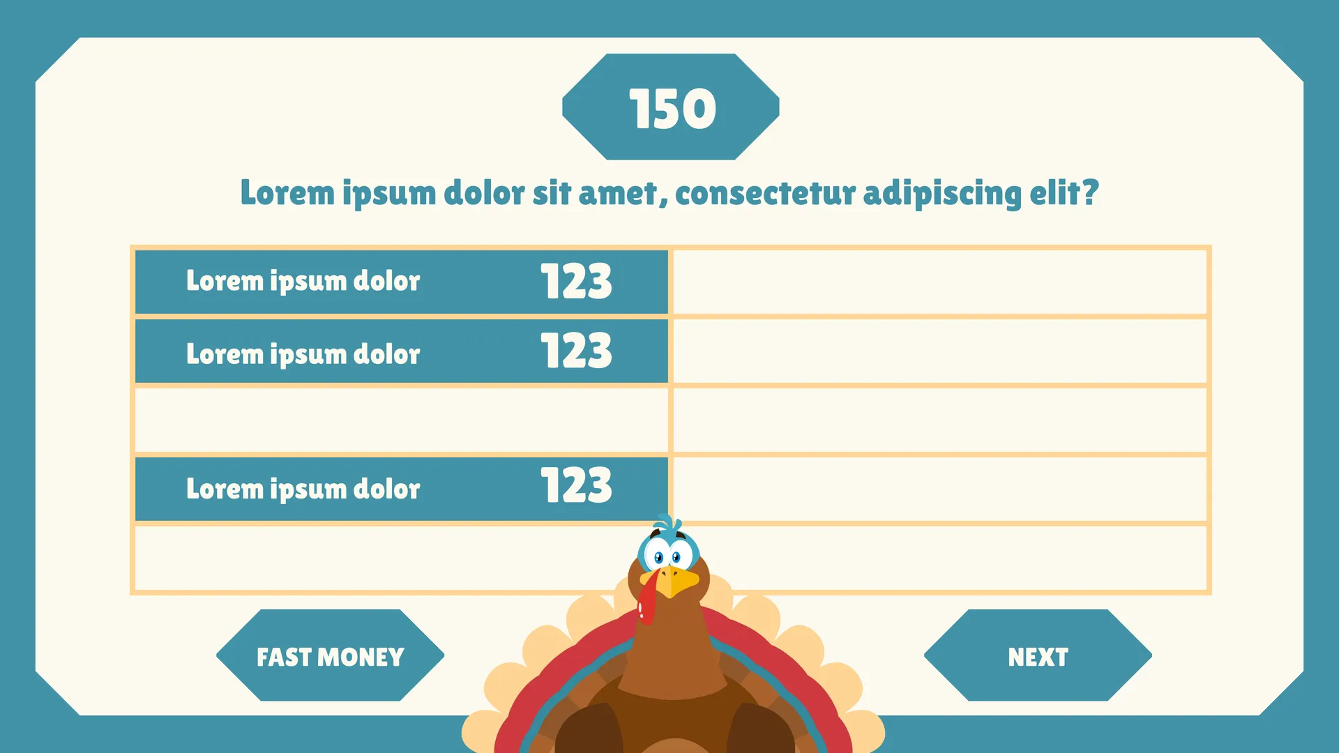 Thanksgiving Family Feud Template First Slide
