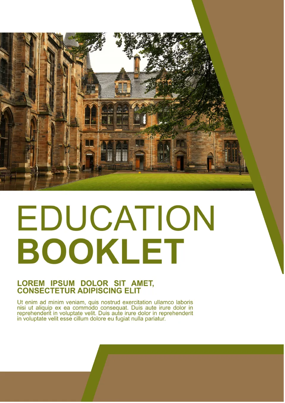 Education Booklet Template