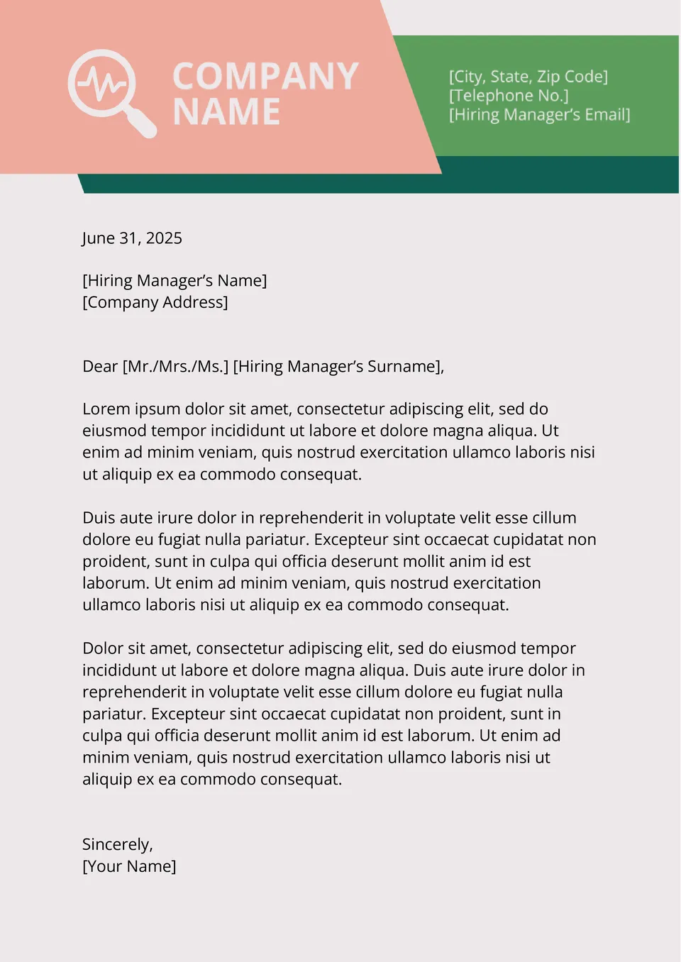Property Management Letter Template