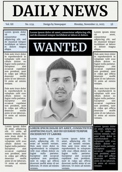 Help Wanted Newspaper Ad Template