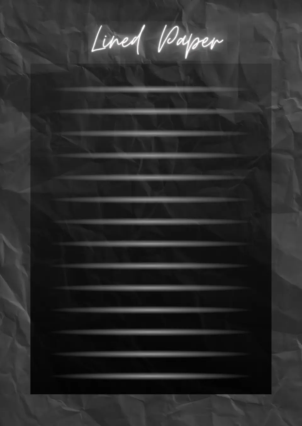 Dark Lined Paper Template