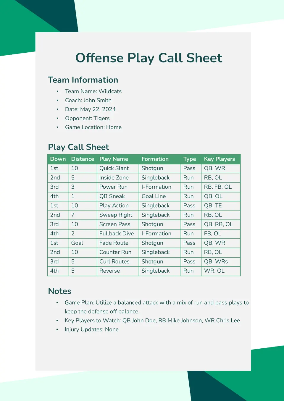 Free Event Call Sheet Template For Google Docs Free Event Call Sheet Template For Google Docs