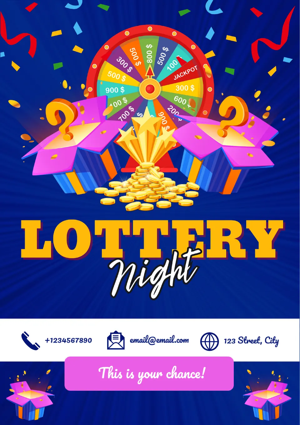 Lottery Ticket Template