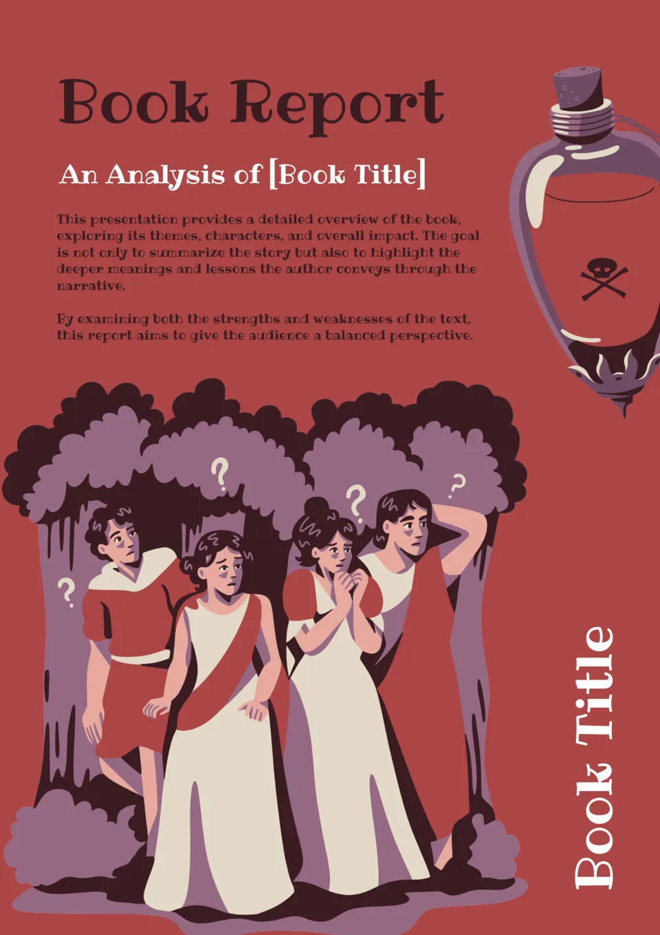 Book Report Template Google Slides