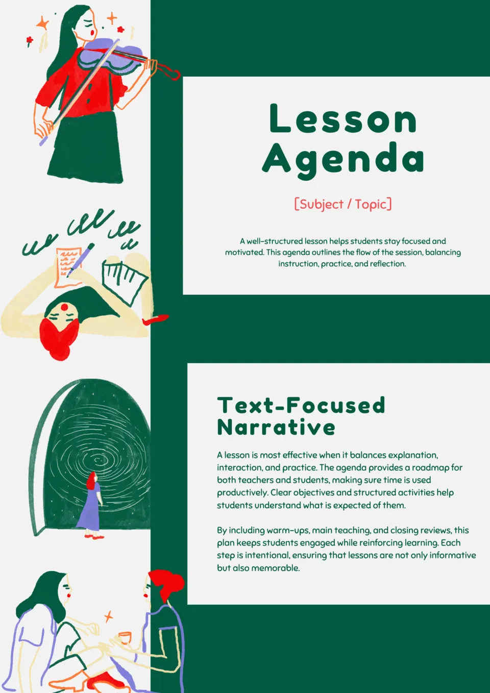 Classroom Lesson Agenda Template Google Slides
