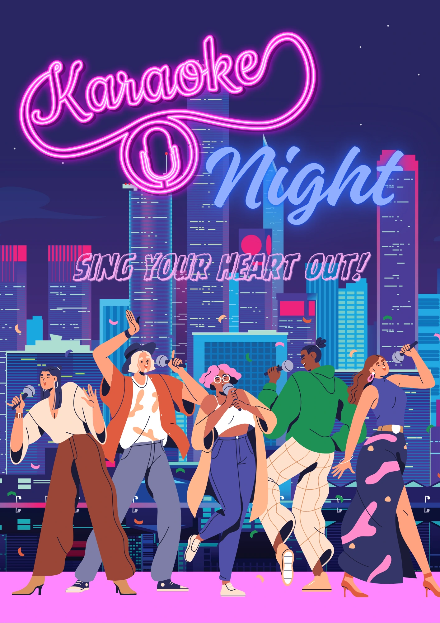 Karaoke Night Flyer Template