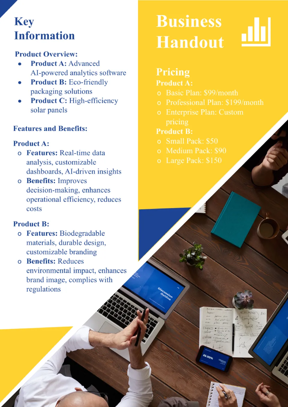 Business Handout Template